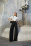 VICENZA WIDE LEG TROUSERS - NERO - AVENUE95 - Women's Fashion Suit Workwear Clothing Designer Label Australia 